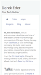 Mobile Screenshot of derekeder.com